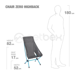 Stovyklavimas | Turistinė kėdė Helinox Chair Zero Highback