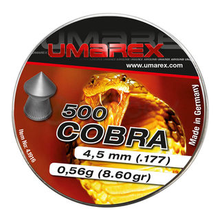 Šoviniai | Šoviniai Umarex Cobra kal.4.5mm smailūs (500vnt.) 4.1916