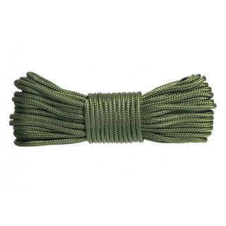 Diržai ir karabinai | Paracord virvė, 15 m, žalia sp.
