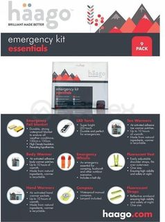 Vaistinėlės ir šildukai | Išgyvenimo rinkinys Haago Emergency Kit
