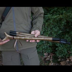 Medžioklės priedai | Taikymosi lazda Gastrock su elnio rago ginklo atrama, 3 dalių