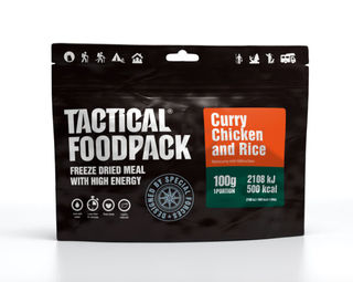 Maistas kelionėms | Maistas kelionėms Tactical Foodpack vištienos troškinys su ryžiais ir kariu 100g 10248