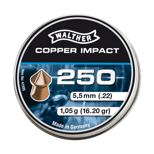 Šoviniai | Šoviniai Walther Copper Impact  5.5mm smailūs (250 vnt) 4.1935
