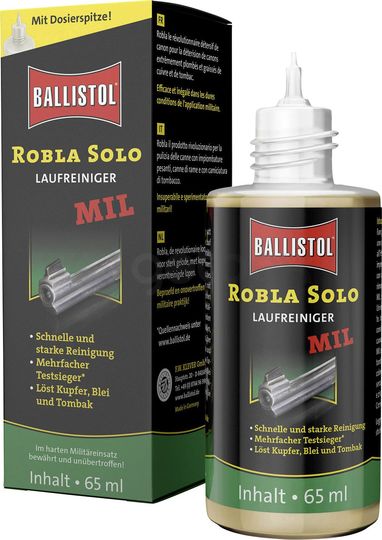 Ginklų priežiūra | Vamzdžių valymo priemonė Ballistol Robla Solo MIL 65ml 23532