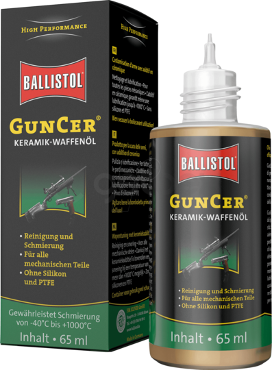 Ginklų priežiūra | Keraminė ginklų priežiūros alyva Ballistol GunCer, 65 ml 22169