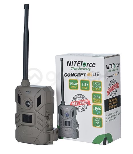 Žvėrių stebėjimo kameros | Žvėrių stebėjimo kamera Niteforce Concept 4G LTE 20MP HD