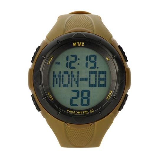 Laikrodžiai | Taktinis laikrodis M-Tac su pedometru, smėlio sp.